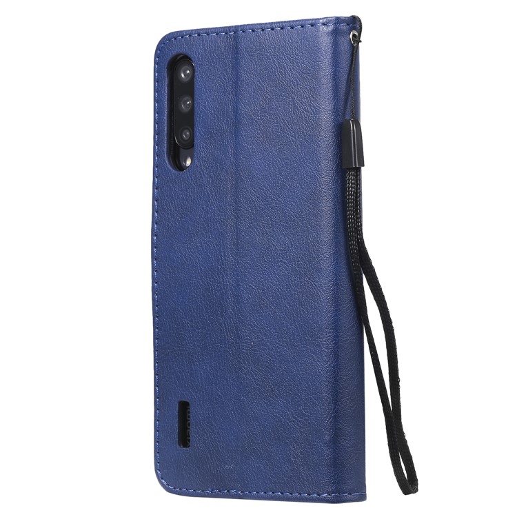 PU Leather + TPU Wallet Stand Phone Shell for Xiaomi Mi CC9e / Mi A3 - Blue-5