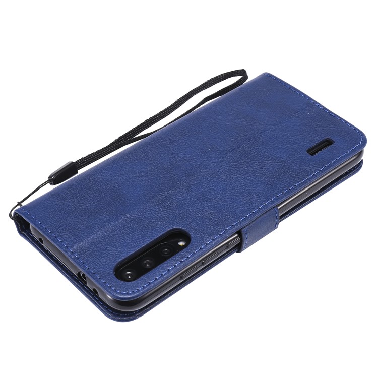 PU Leather + TPU Wallet Stand Phone Shell for Xiaomi Mi CC9e / Mi A3 - Blue-8