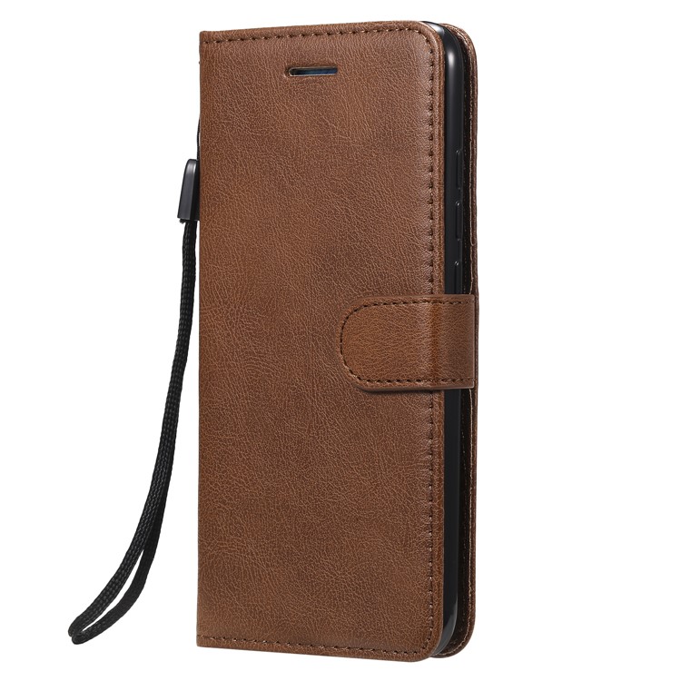 PU Leather + TPU Wallet Stand Phone Shell for Xiaomi Mi CC9e / Mi A3 - Brown-2