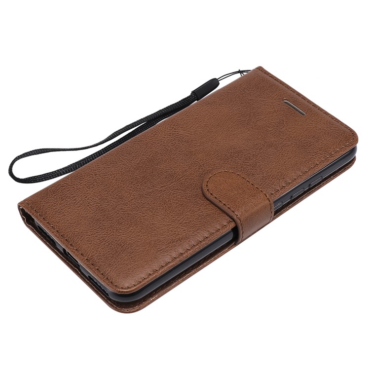 PU Leather + TPU Wallet Stand Phone Shell for Xiaomi Mi CC9e / Mi A3 - Brown-5