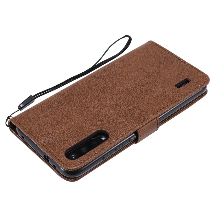 PU Leather + TPU Wallet Stand Phone Shell for Xiaomi Mi CC9e / Mi A3 - Brown-6