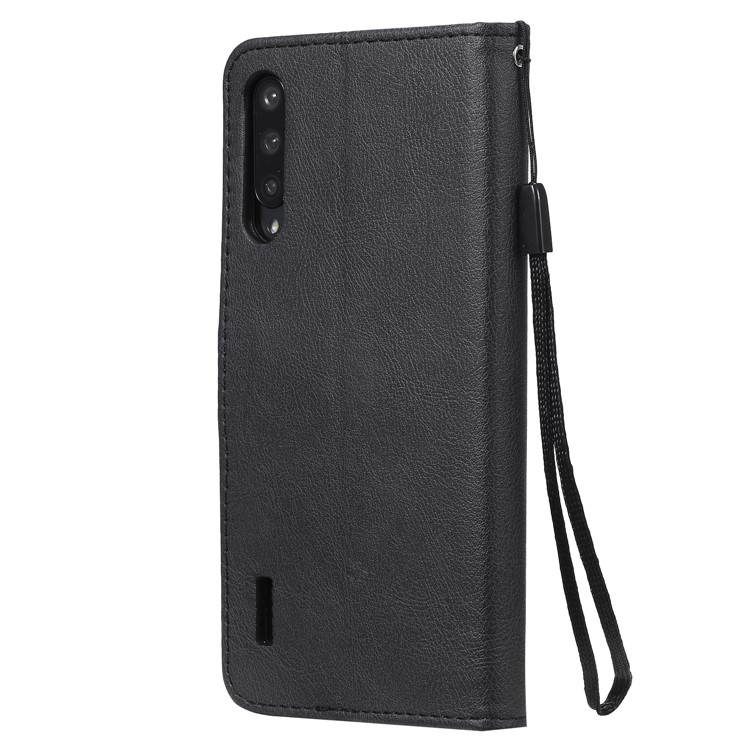 PU Leather + TPU Wallet Stand Phone Shell for Xiaomi Mi CC9e / Mi A3 - Black-3