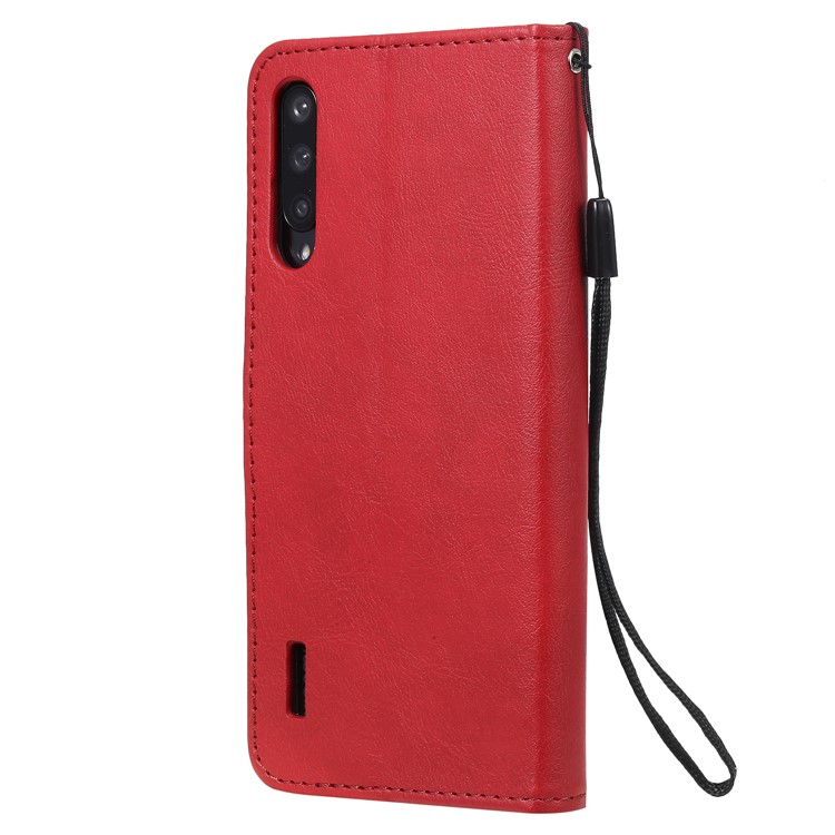 PU Leather + TPU Wallet Stand Phone Shell for Xiaomi Mi CC9e / Mi A3 - Red-3