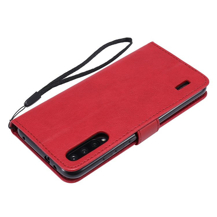PU Leather + TPU Wallet Stand Phone Shell for Xiaomi Mi CC9e / Mi A3 - Red-6