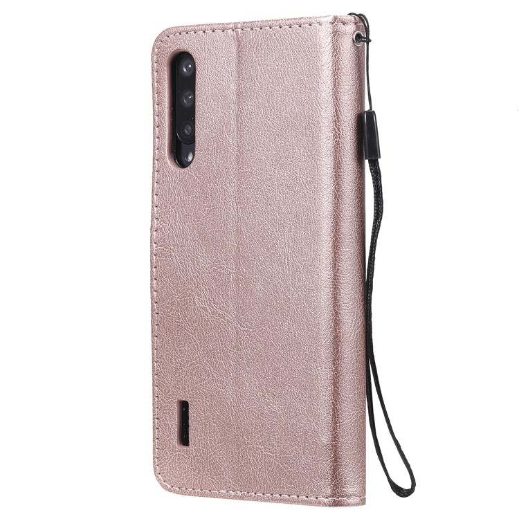 PU Leather + TPU Wallet Stand Phone Shell for Xiaomi Mi CC9e / Mi A3 - Rose Gold-3