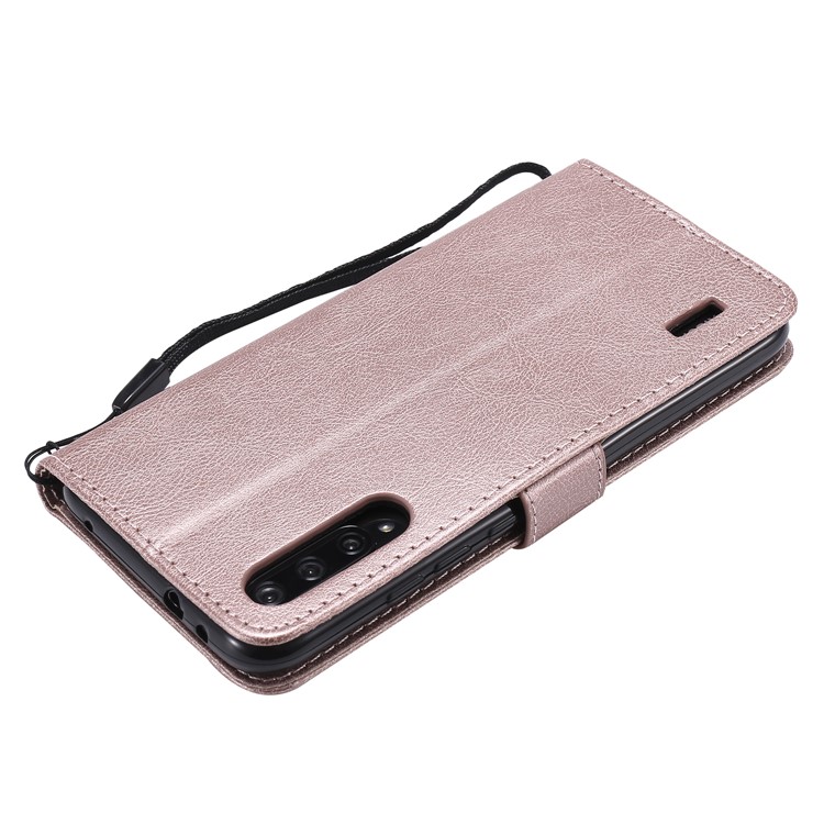PU Leather + TPU Wallet Stand Phone Shell for Xiaomi Mi CC9e / Mi A3 - Rose Gold-6