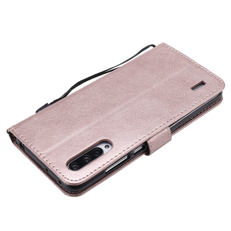 PU Leather + TPU Wallet Stand Phone Shell for Xiaomi Mi CC9 / Mi CC9 Meitu Edition / Mi 9 Lite - Rose Gold-8