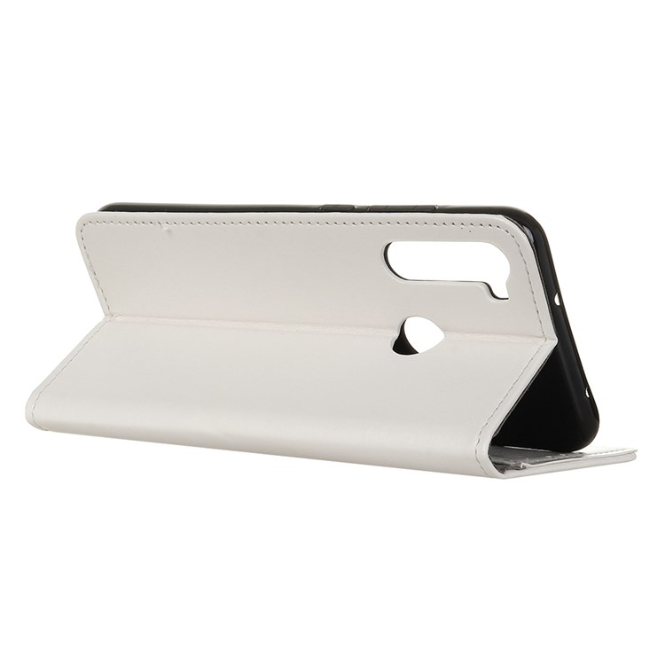 Leather Cell Phone Casing with Wallet Stand Cover for Xiaomi Redmi Note 8 - White-11