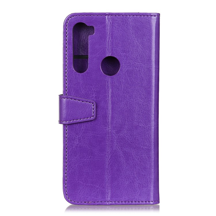 Leather Cell Phone Casing with Wallet Stand Cover for Xiaomi Redmi Note 8 - Purple-10