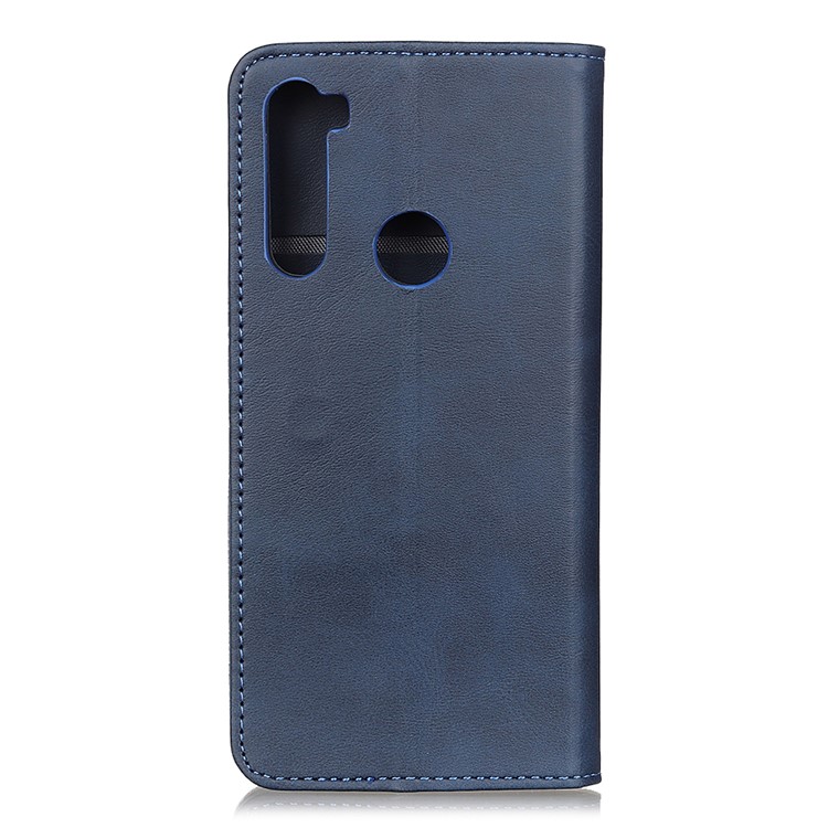 Magnetische Lederständer Brieftasche Telefonschale Gehäuse Für Xiaomi Redmi Note 8 - Blau-7