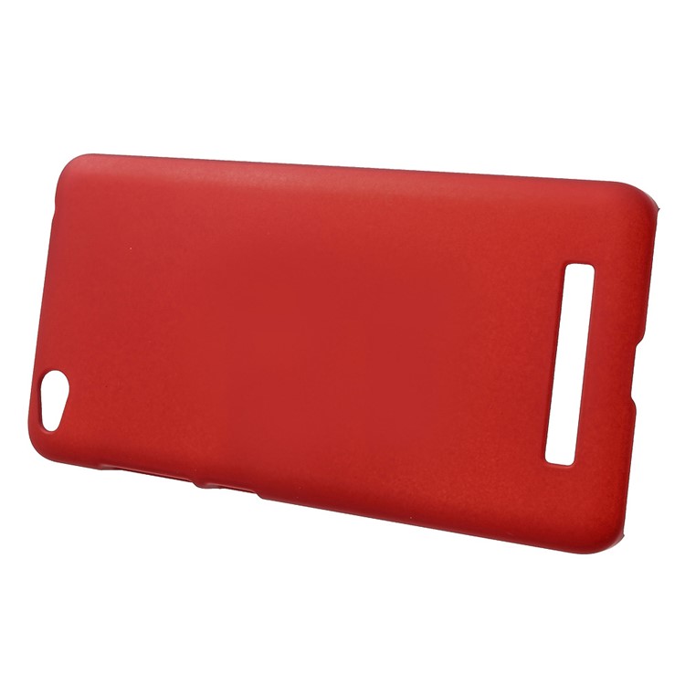 PC Rubber Coating Hard Cover for Xiaomi Redmi 4a - Red-2