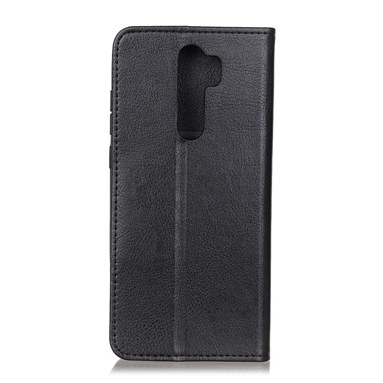 Auto-absorbed Litchi Split Leather Wallet Case Shell for Xiaomi Redmi Note 8 Pro - Black-7