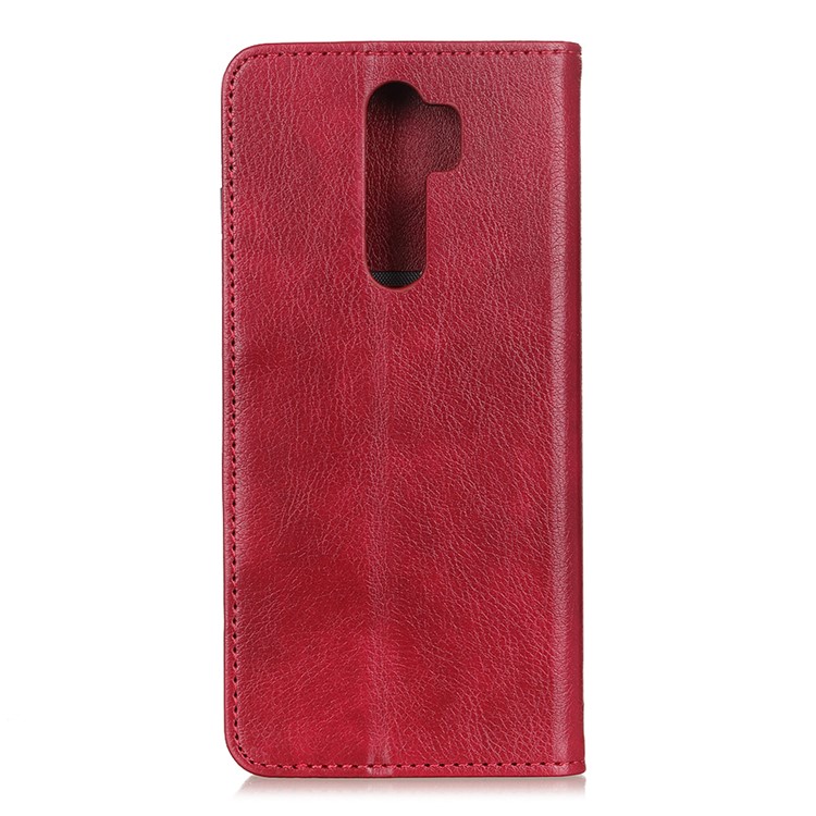 Auto-absorbed Litchi Split Leather Wallet Case Shell for Xiaomi Redmi Note 8 Pro - Red-7