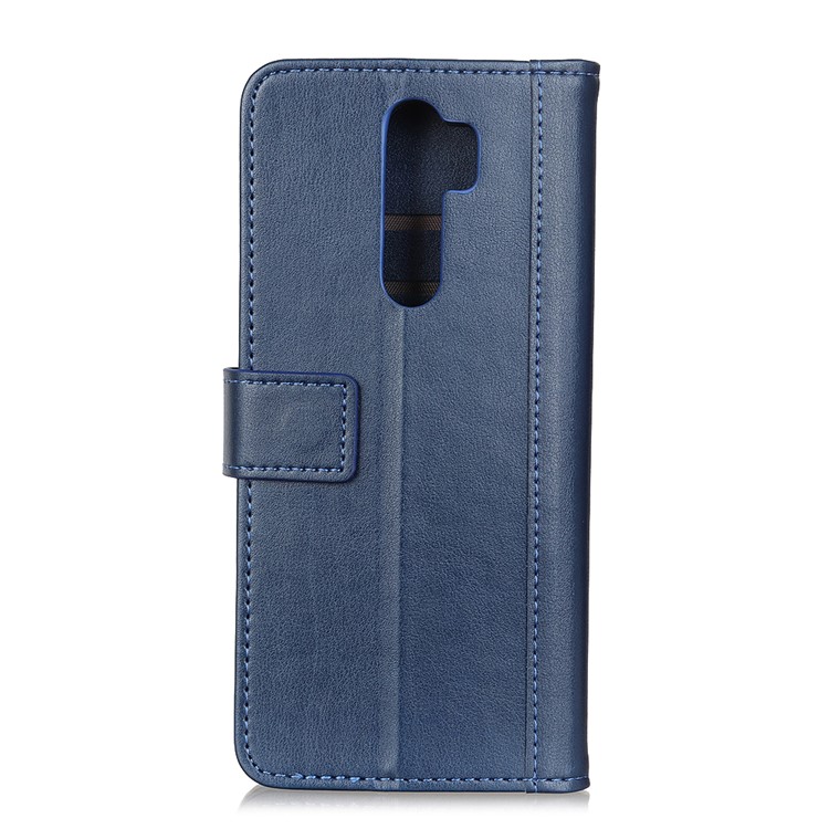 Wallet Leather Stand Cell Casing Shell for Xiaomi Redmi Note 8 Pro - Blue-10