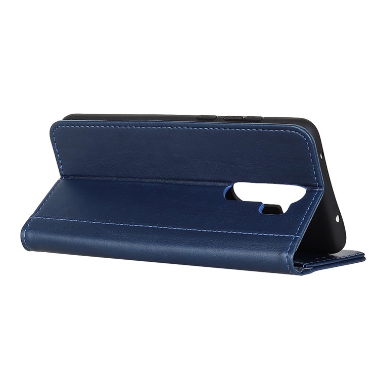 Wallet Leather Stand Cell Casing Shell for Xiaomi Redmi Note 8 Pro - Blue-11