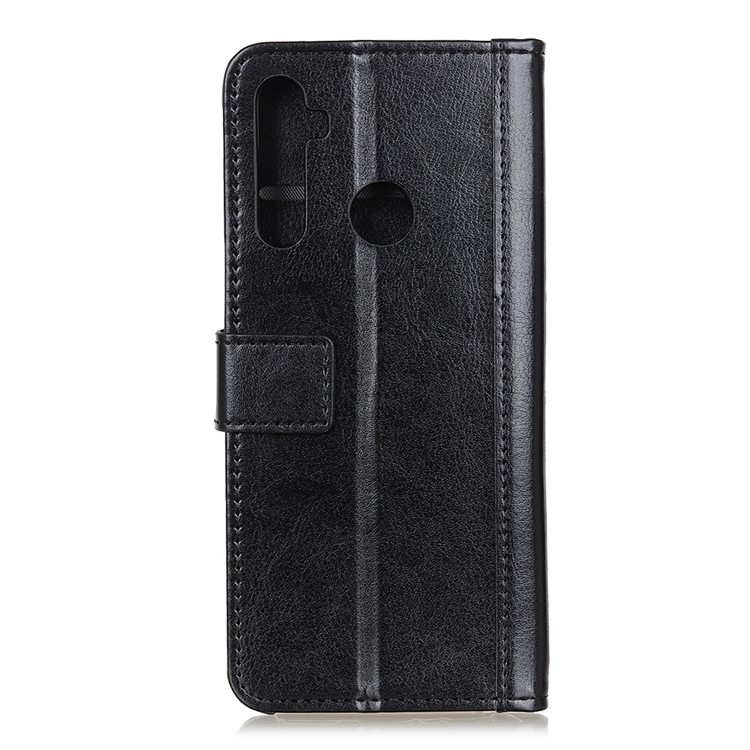 Сумасшедшая Лошадь Кожа PU Кожа + TPU Чехол Для Xiaomi Реого Примечания- - Черный-2