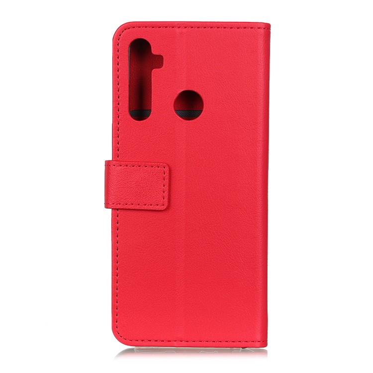 Wallet Leather Stand Case Shell for Xiaomi Redmi Note 8 - Red-2