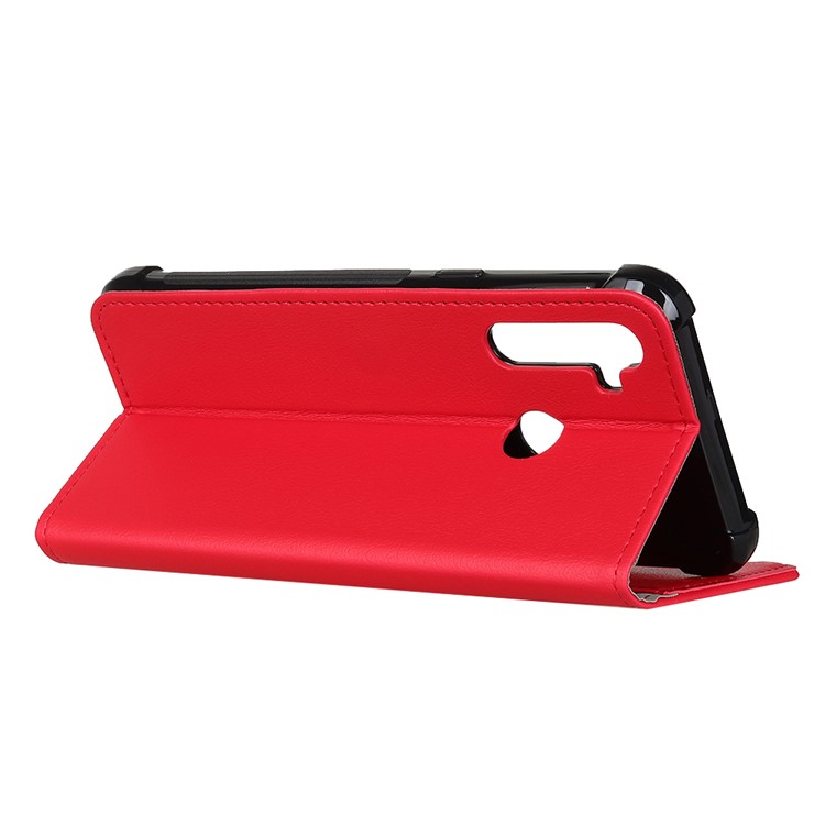 Wallet Leather Stand Case Shell for Xiaomi Redmi Note 8 - Red-3