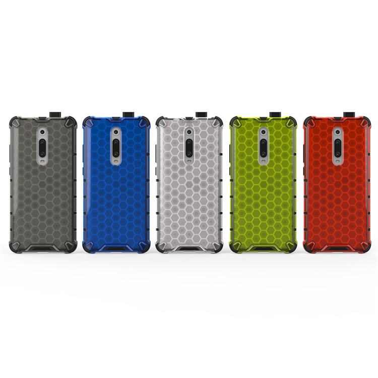 Modello a Nido D'ape TPU + PC Ibrido Shock-aftodice Casing Per Xiaomi Redmi K20/Redmi K20 Pro/mi 9t/mi 9T Pro - Bianca