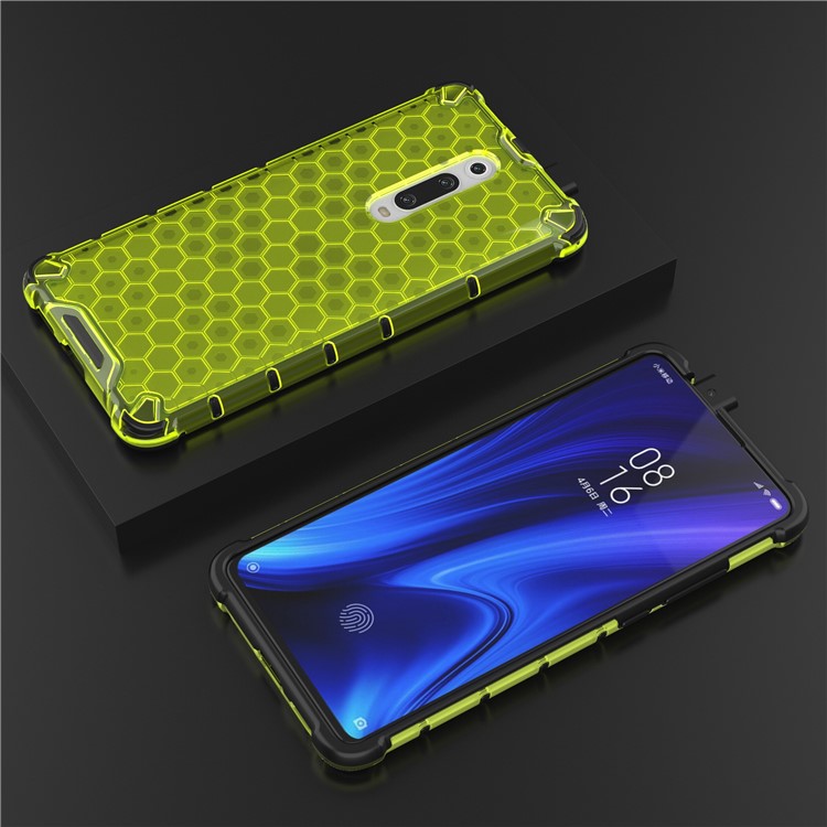 Honeycomb Pattern TPU + PC Hybrid Shock-proof Phone Casing for Xiaomi Redmi K20/Redmi K20 Pro/Mi 9T/Mi 9T Pro - Green-4