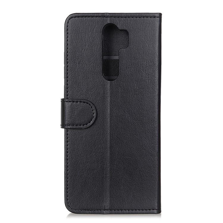 Carteira De Couro Shell Caso Tampa Do Suporte Para Xiaomi Nota Redmi 8 Pro - Preto-4