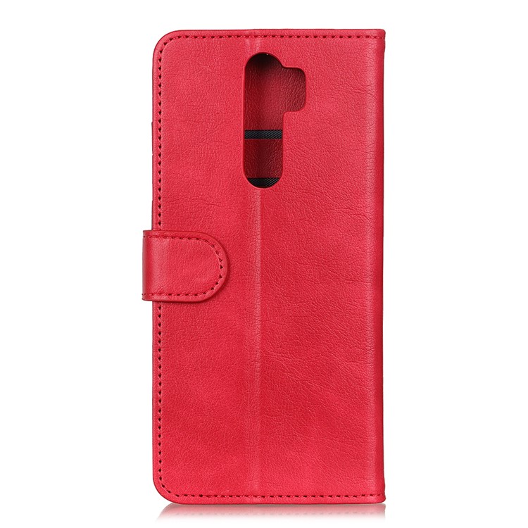 Wallet Leather Stand Cover Case Shell for Xiaomi Redmi Note 8 Pro - Red-3