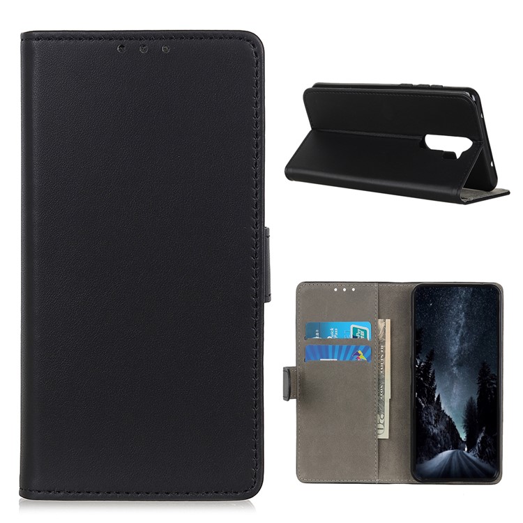 For Xiaomi Redmi Note 8 Pro PU Leather with Wallet Cover - Black-1