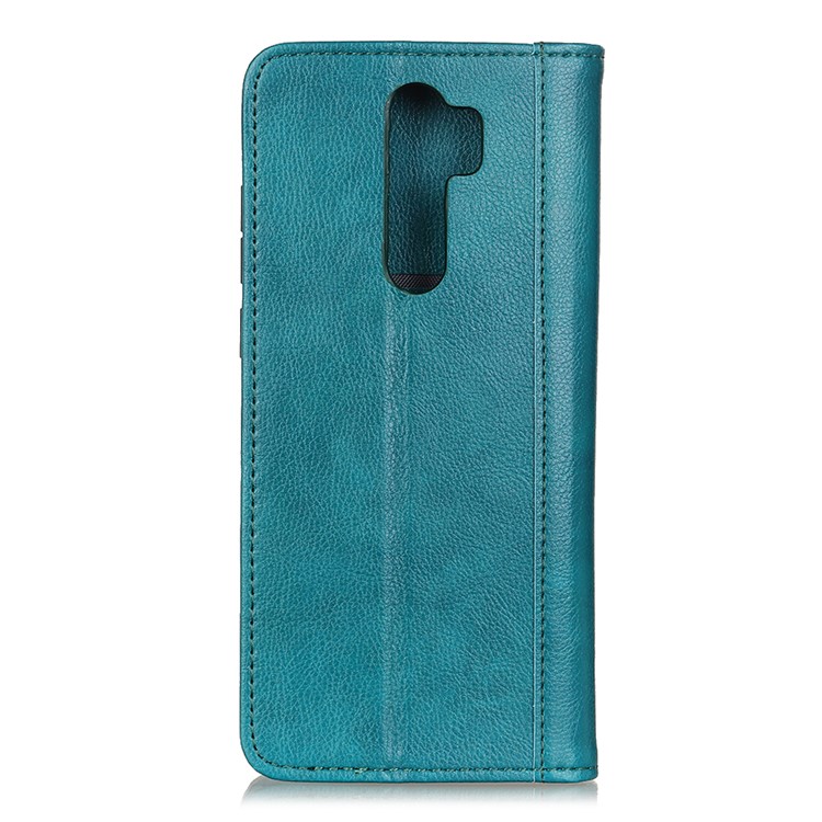 Auto-absorbed Litchi Skin Split Leather Cell Cover for Xiaomi Redmi Note 8 Pro - Green-3