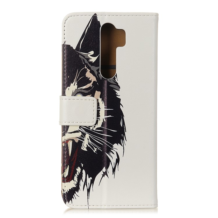 Printing PU Leather Phone Casing for Xiaomi Redmi Note 8 Pro - Tiger Face-2