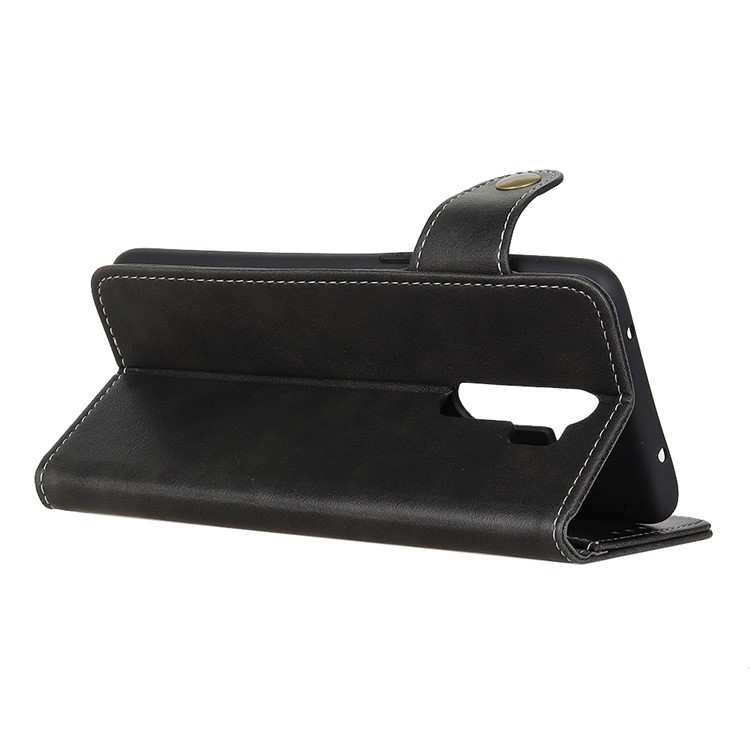For Xiaomi Redmi Note 8 Pro S Shape Wallet Leather Casing - Black-4
