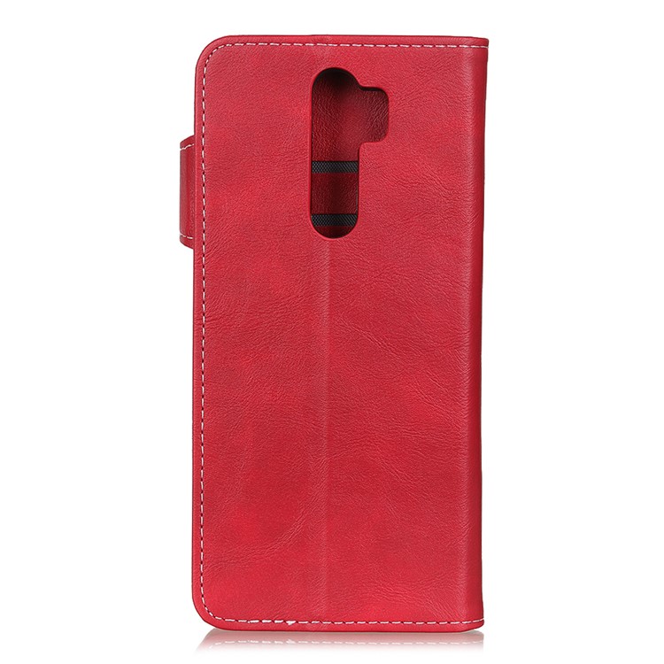 For Xiaomi Redmi Note 8 Pro S Shape Wallet Leather Casing - Red-3