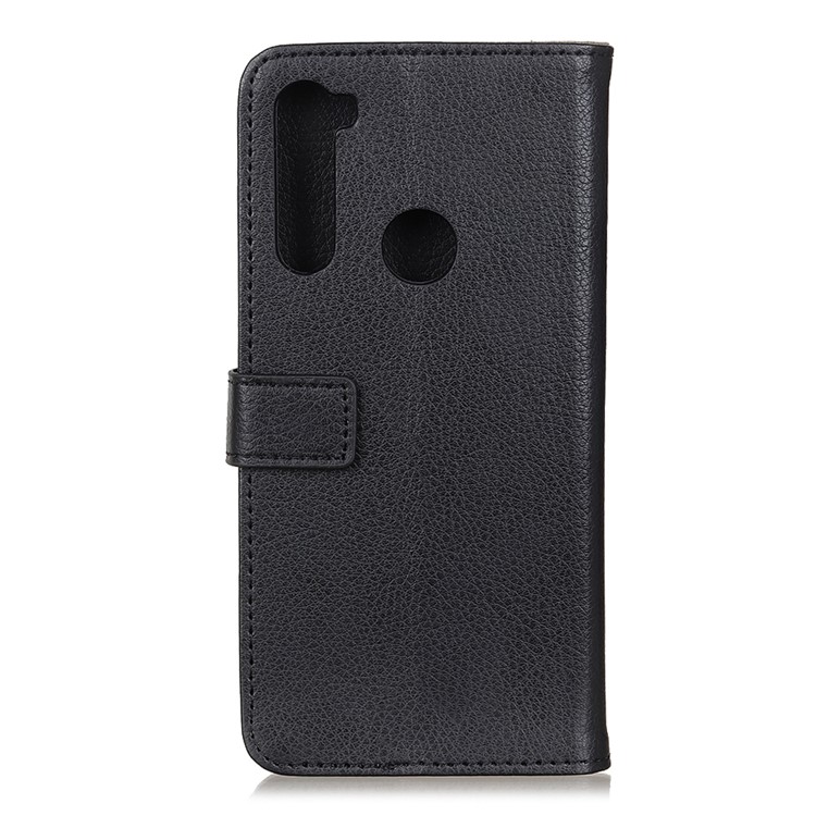 Litchi Texture Flip Leather Wallet Phone Case for Xiaomi Redmi Note 8 - Black-3