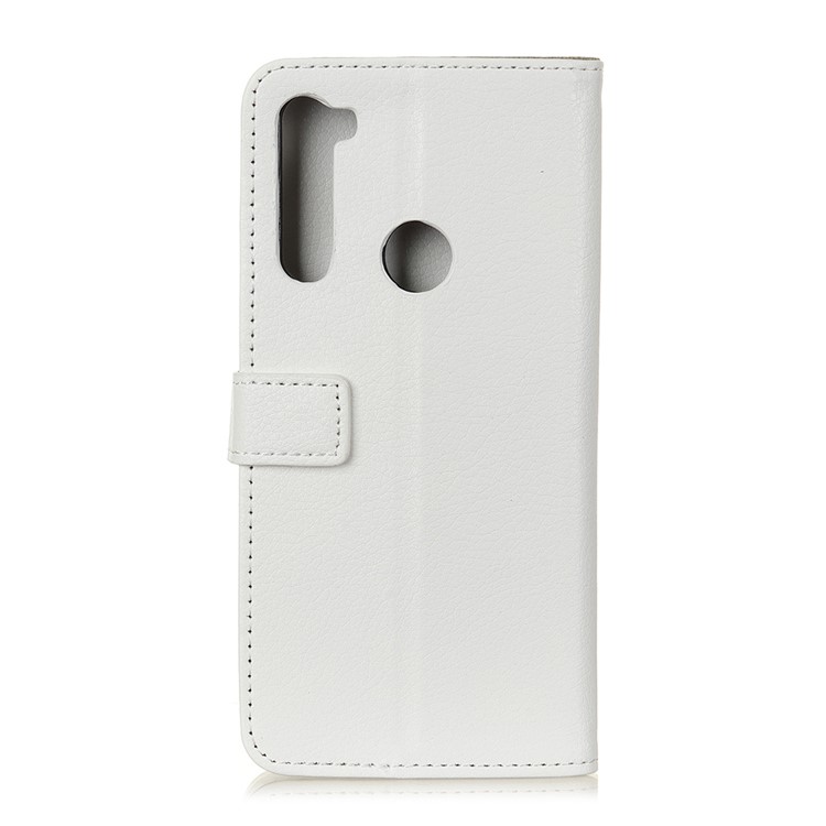 Litchi Texture Flip Leather Wallet Phone Case for Xiaomi Redmi Note 8 - White-3