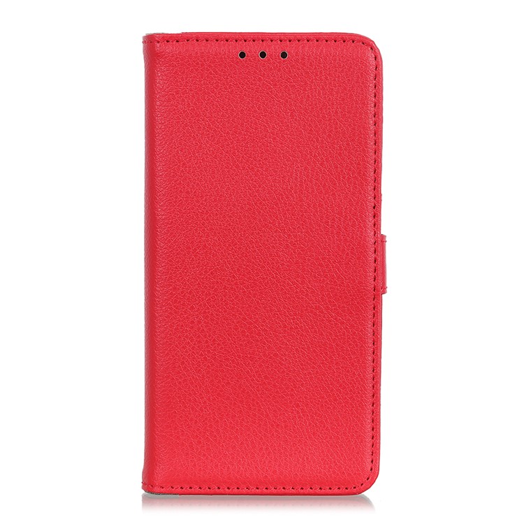 Litchi Texture Flip Leather Wallet Phone Case for Xiaomi Redmi Note 8 - Red-2