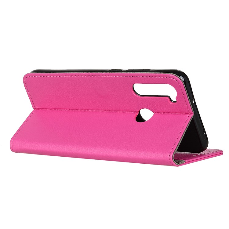 Litchi Texture Flip Leather Wallet Phone Case for Xiaomi Redmi Note 8 - Rose-4