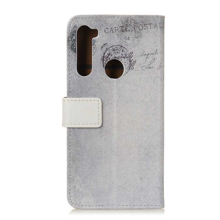 Stylish Pattern Printing PU Leather Wallet Stand Phone Shell for Xiaomi Redmi Note 8 - Cat Holding Heart-2