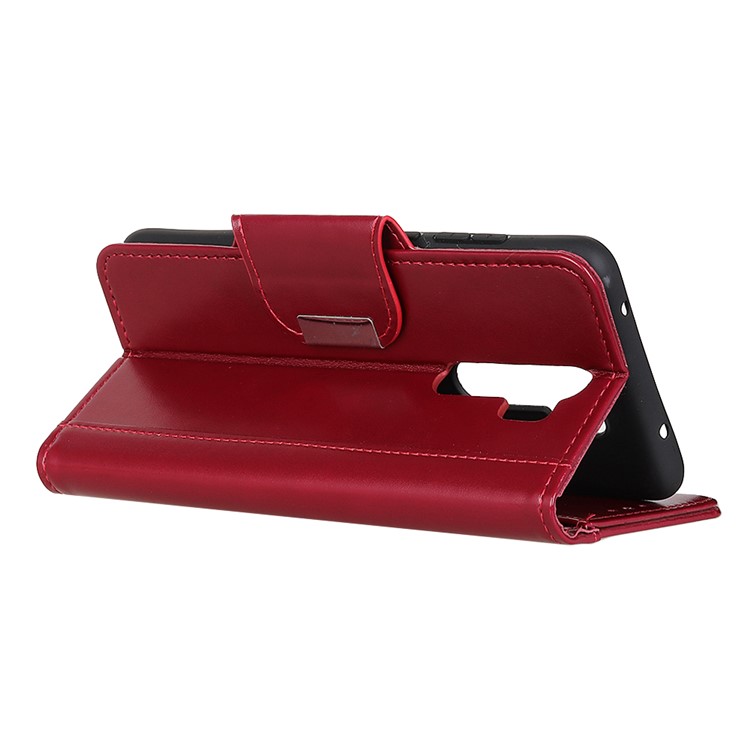 For Xiaomi Redmi Note 8 Pro Stylish PU Leather Case Shell - Red-4