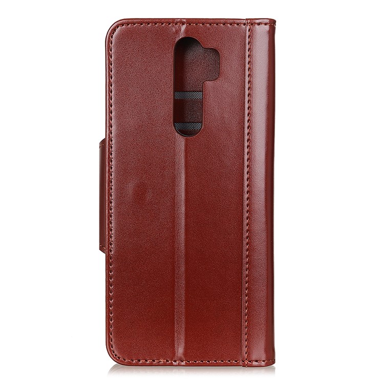 Para Xiaomi Redmi Elegante Funda De Cuero PU De Shell Pro Nota 8 - Marrón-3