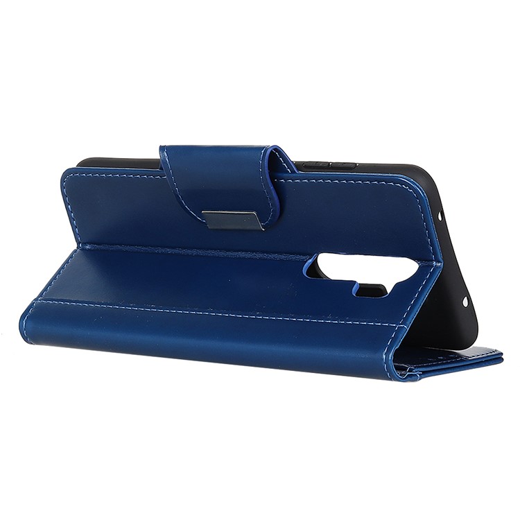 For Xiaomi Redmi Note 8 Pro Stylish PU Leather Case Shell - Blue-4