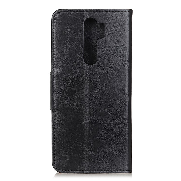 Crazy Horse Leather Stand Case with Card Slots for Xiaomi Redmi Note 8 Pro - Black-3