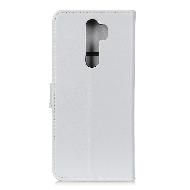 Litschi Haut Leder-Mappenkasten Für Xiaomi Redmi Anmerkung 8 Pro - Weiß-10