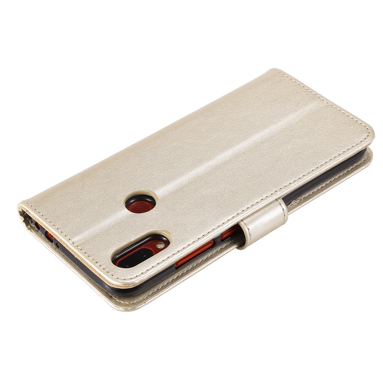 Imprint Sakura Cat Leather Wallet Case for Xiaomi Redmi Note 7 / Note 7 Pro / Note 7S - Gold-5