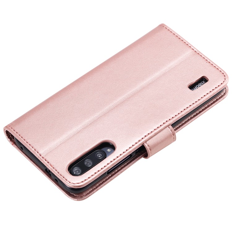Imprint Sakura Cat Leather Stand Case with Card Slots for Xiaomi Mi CC9e / Mi A3 - Rose Gold-3