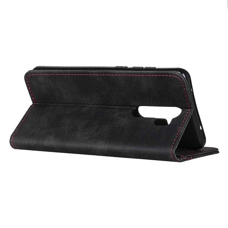 Jeans Cloth Leather Shell for Xiaomi Redmi Note 8 Pro - Black-11