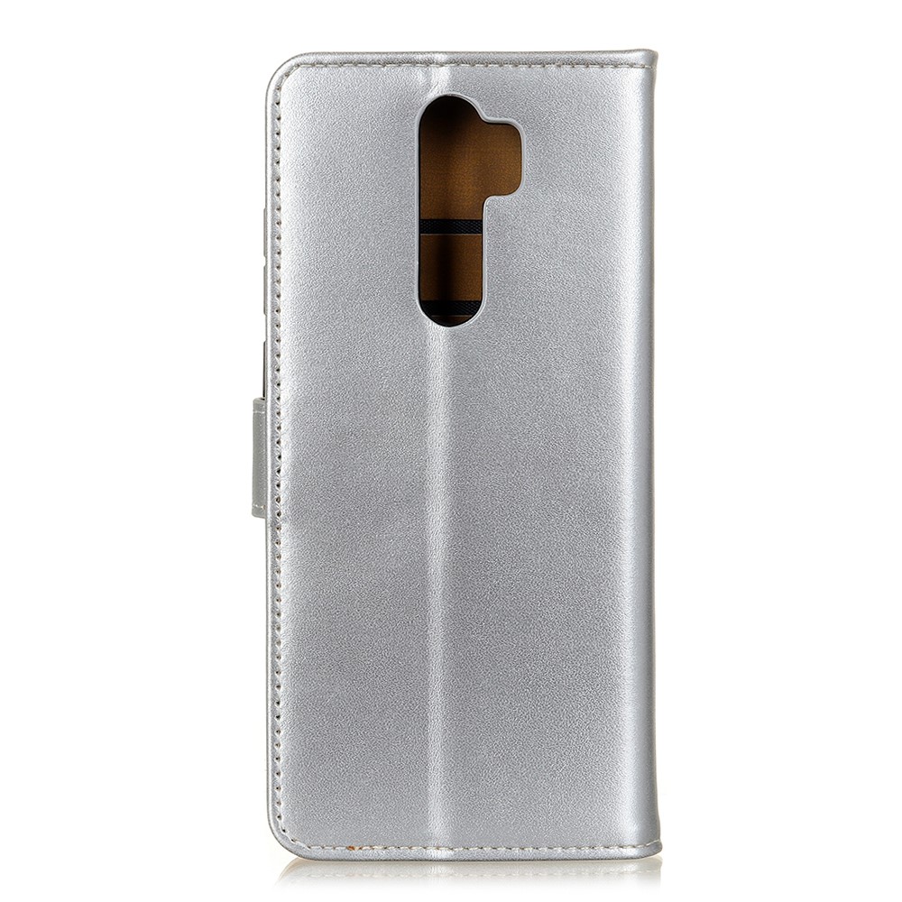 Étui à Coque en Cuir de Portefeuille Pour Xiaomi Redmi Note 8 Pro - Argent-8