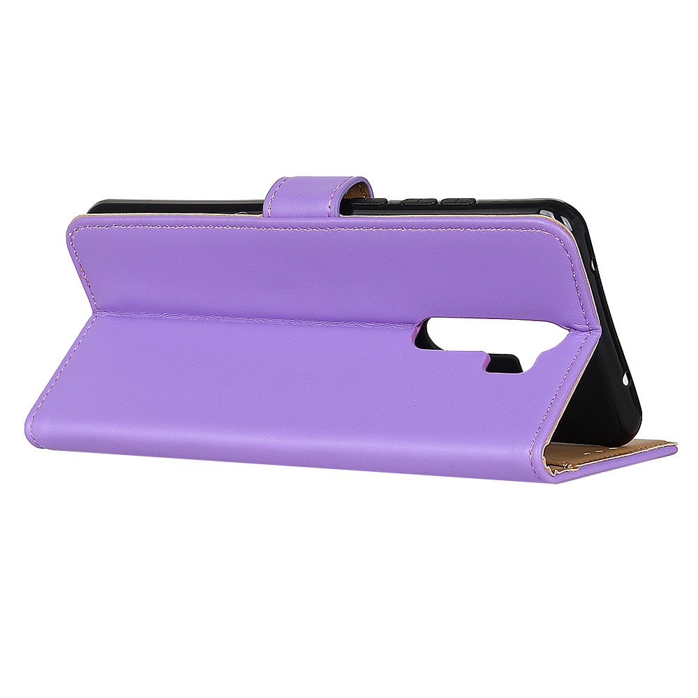 Wallet Leather Stand Shell Case for Xiaomi Redmi Note 8 Pro - Purple-9