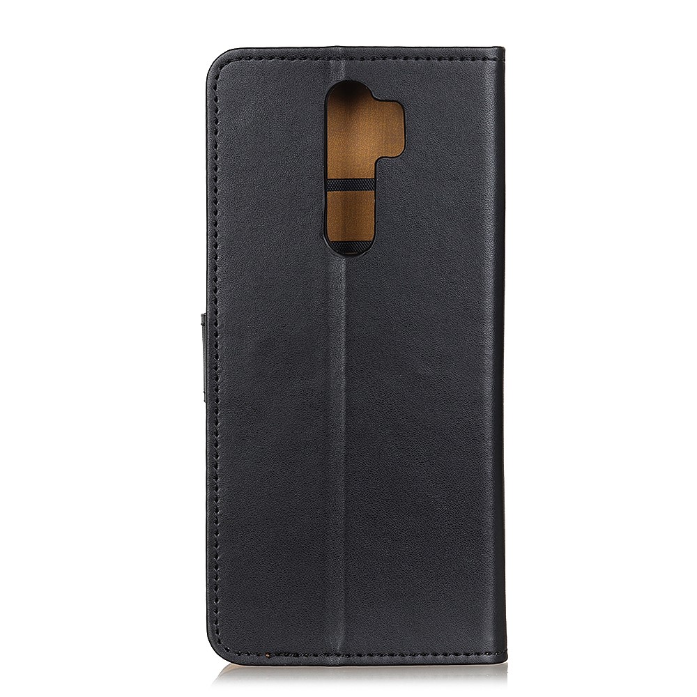 Caixa de Casca de Couro da Carteira Para Xiaomi Redmi Note 8 Pro - Preto