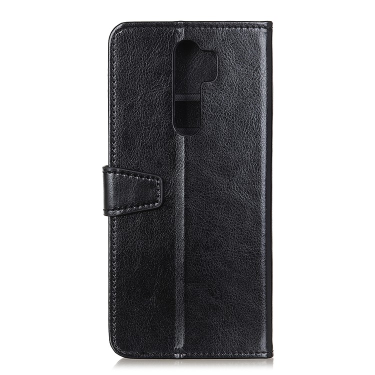 Leather Wallet Stand Phone Case for Xiaomi Redmi Note 8 Pro - Black-10