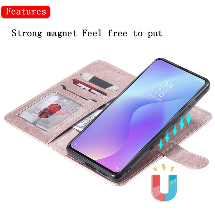 Magnetic Detachable 2-in-1 Leather Casing for Xiaomi Redmi K20 / Mi 9T / K20 Pro / Mi 9T Pro - Rose Gold-5