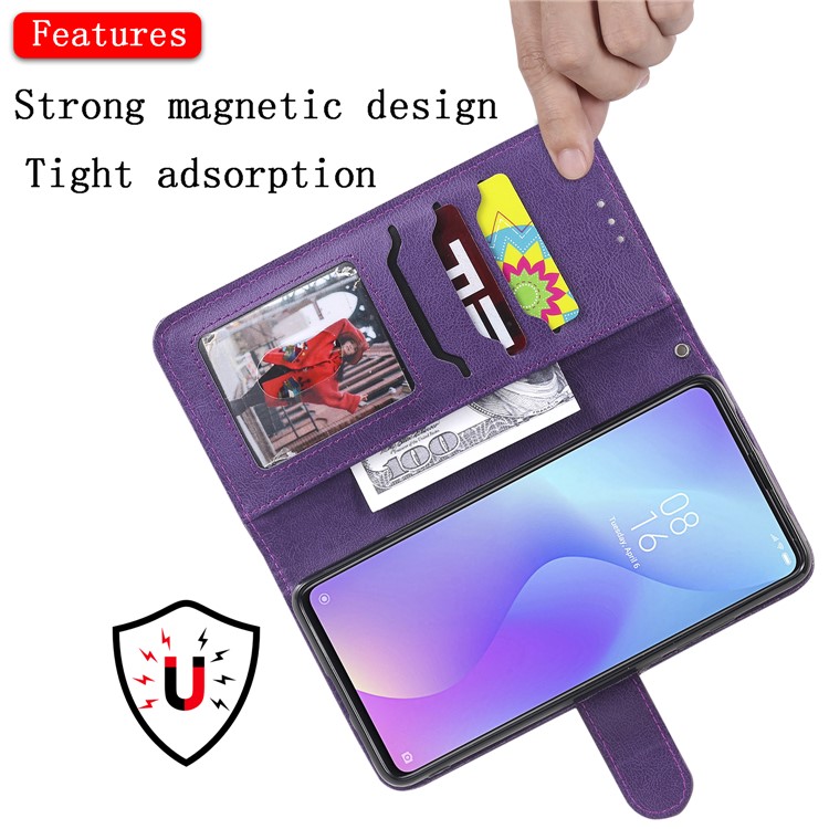 Magnetic Detachable 2-in-1 Leather Casing for Xiaomi Redmi K20 / Mi 9T / K20 Pro / Mi 9T Pro - Purple-7